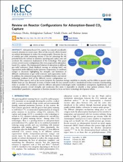 Review on Reactor Configurations for Adsorption-Based CO2 Capture
